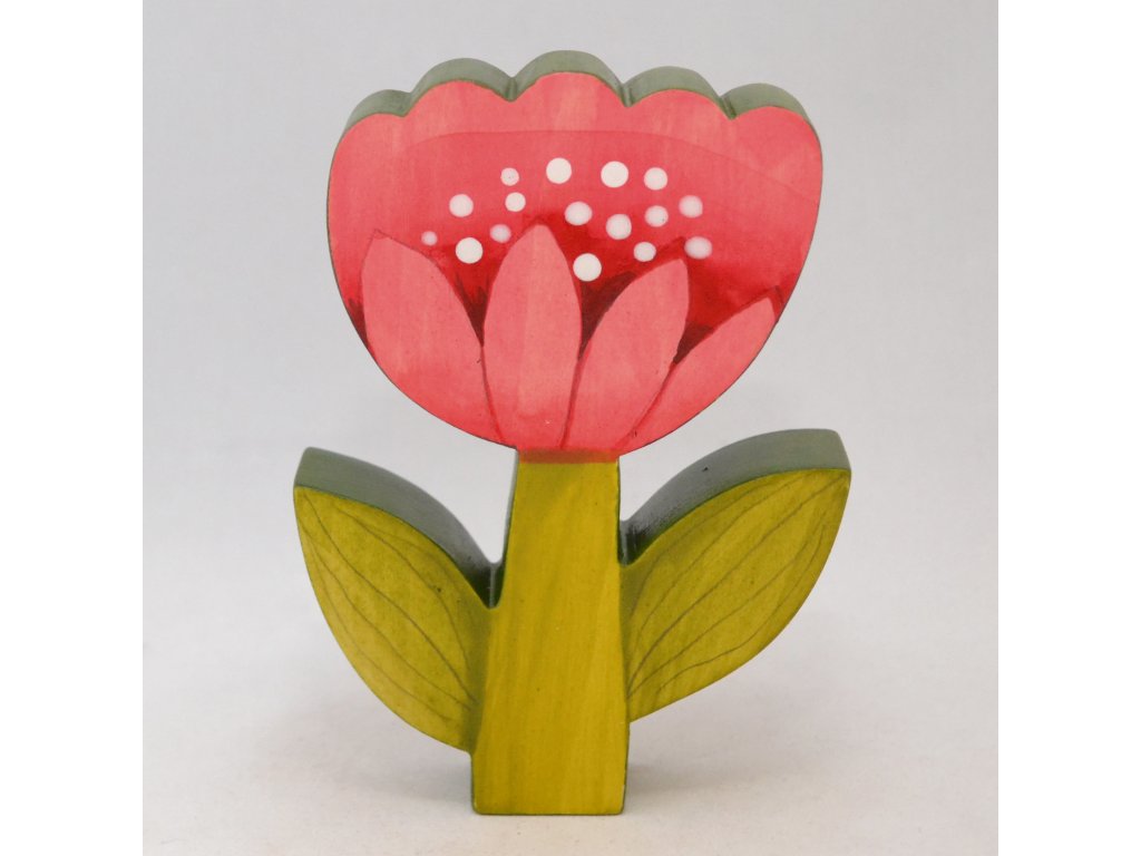 Kytka tulipán růžový 3